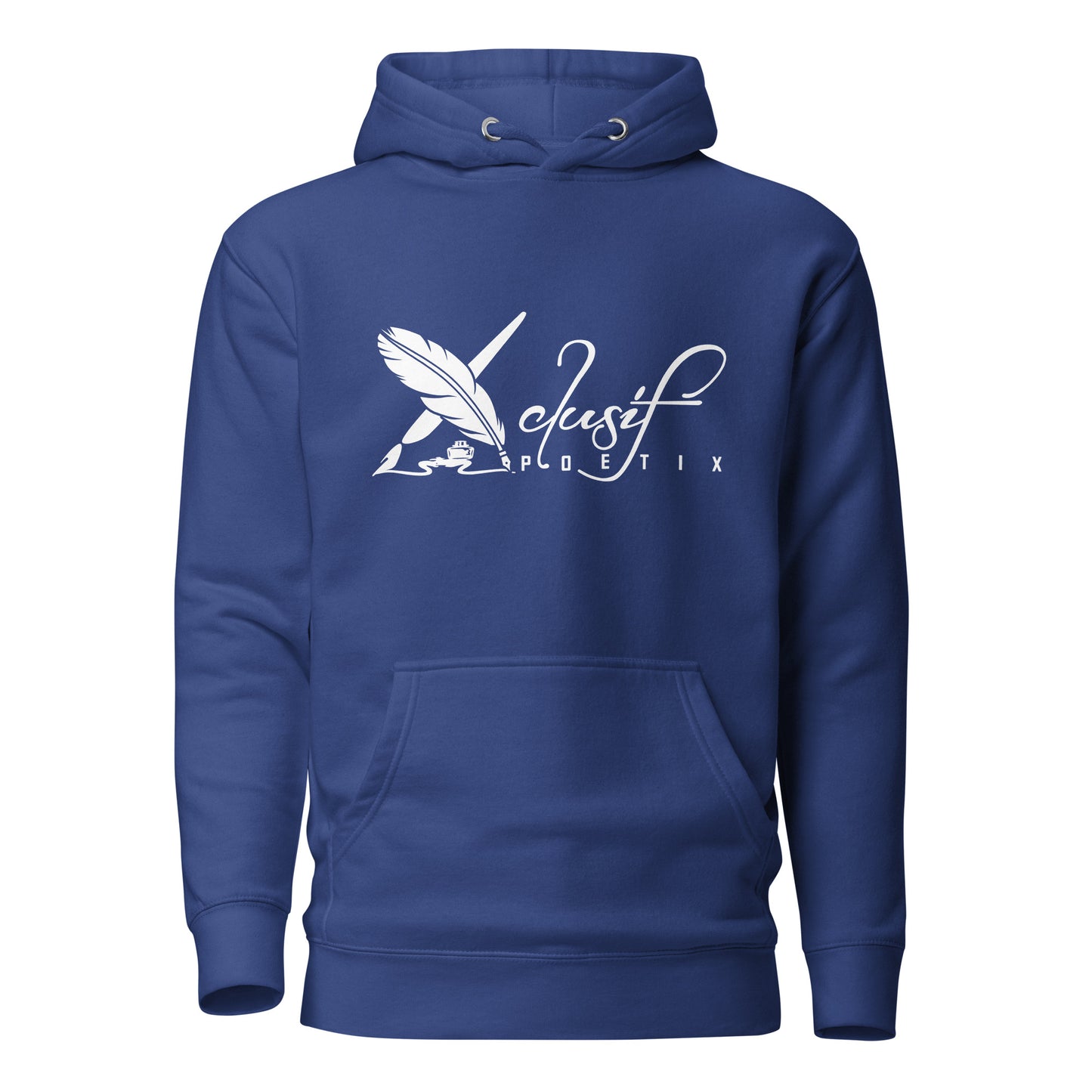 XCLUSIF POETIX WHITE LOGO Unisex Hoodie