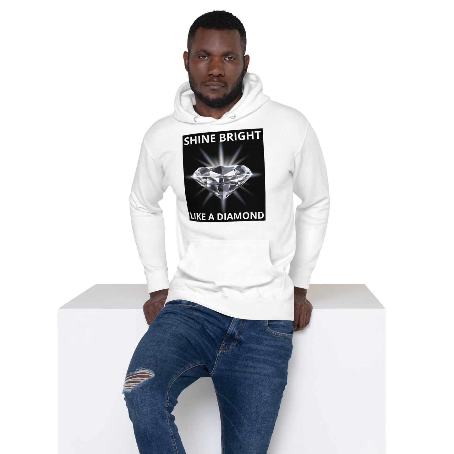 "SHINE BRIGHT LIKE A DIAMOND" BY XCLUSIF POETIX Unisex Hoodie