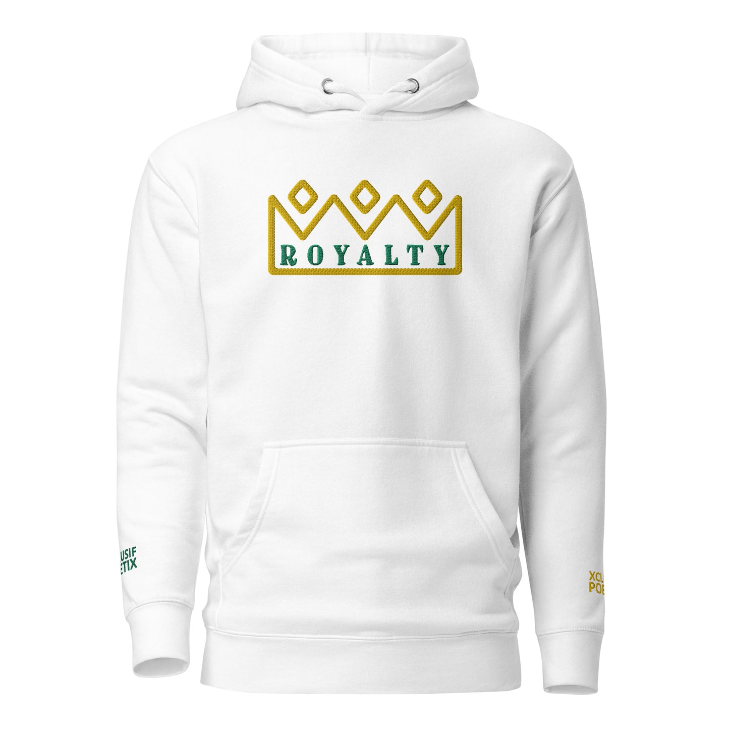 ROYALTY BY XCLUSIF POETIX Embroidery Unisex Hoodie