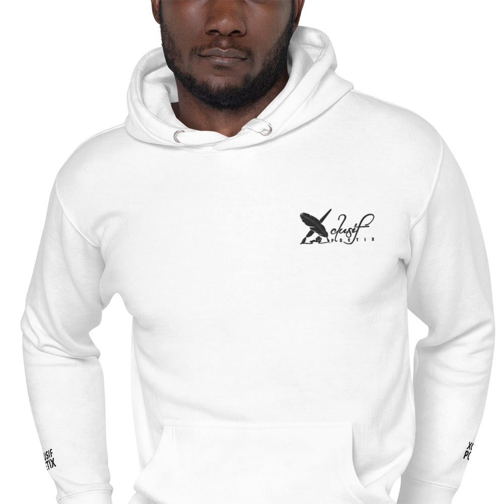 XCLUSIF POETIX BLACK EMBROIDERY LOGO Unisex Hoodie