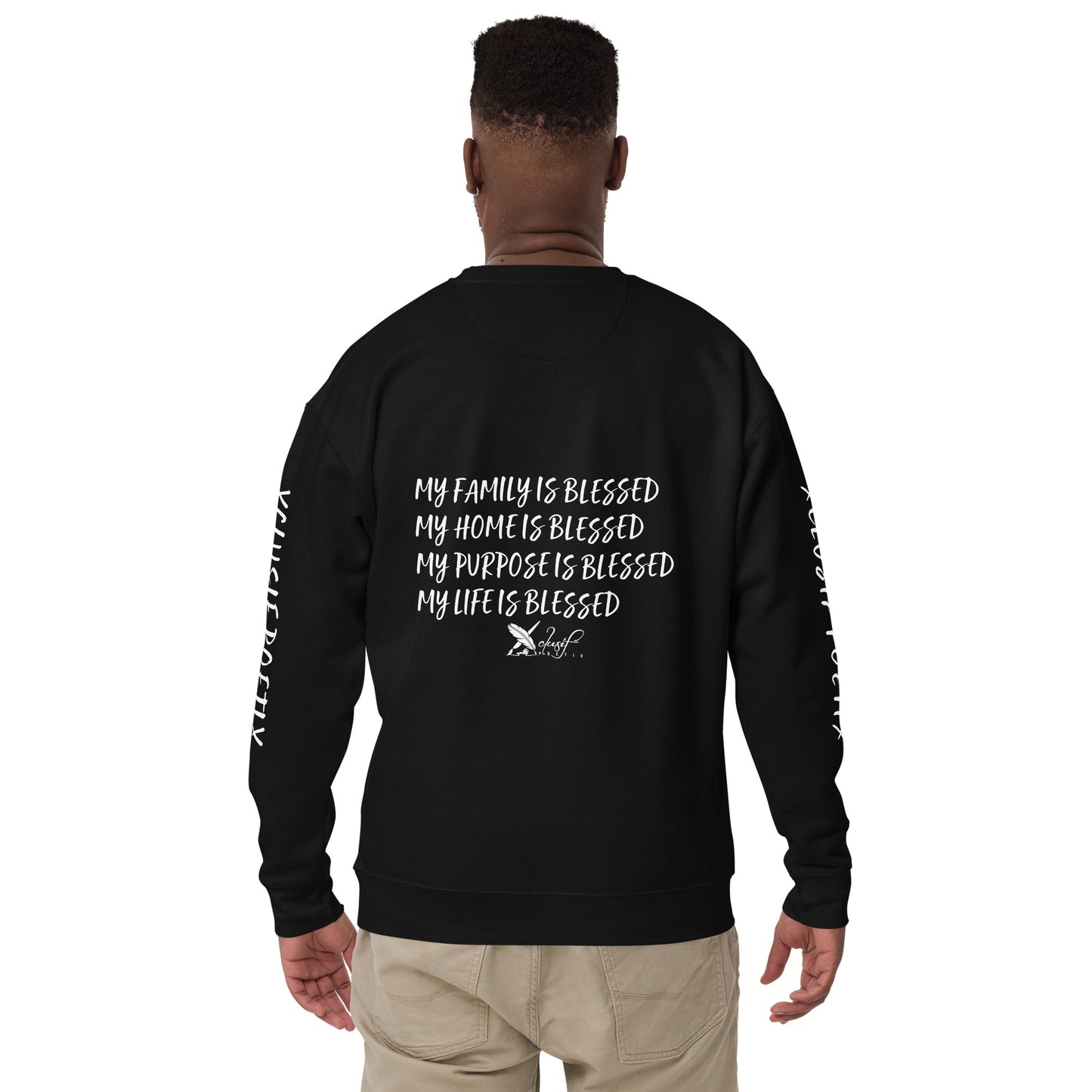 BLESSED BY XCLUSIF POETIX Unisex Premium Sweatshirt