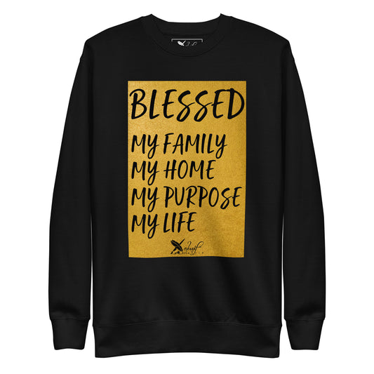 BLESSED BY XCLUSIF POETIX Unisex Premium Sweatshirt