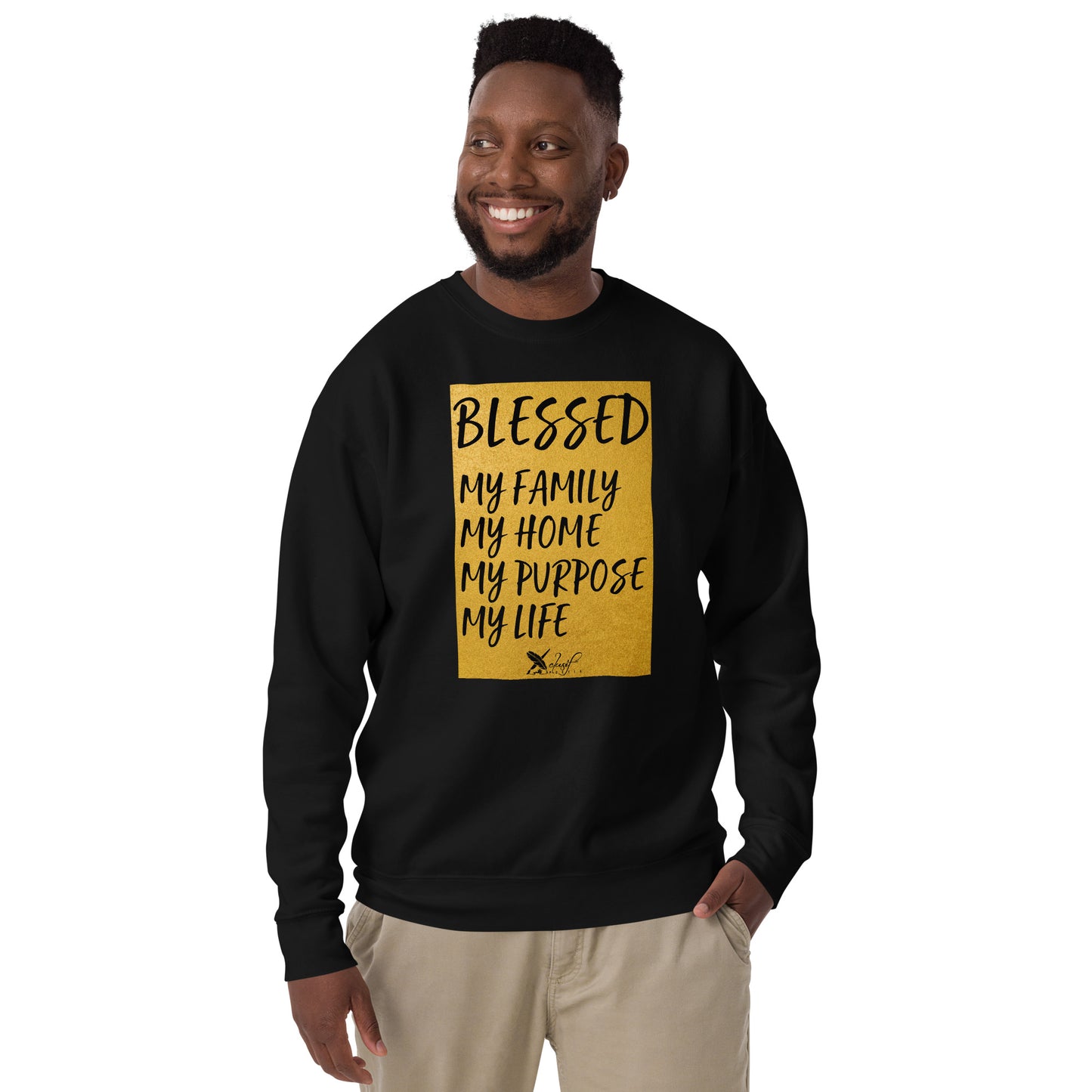 BLESSED BY XCLUSIF POETIX Unisex Premium Sweatshirt