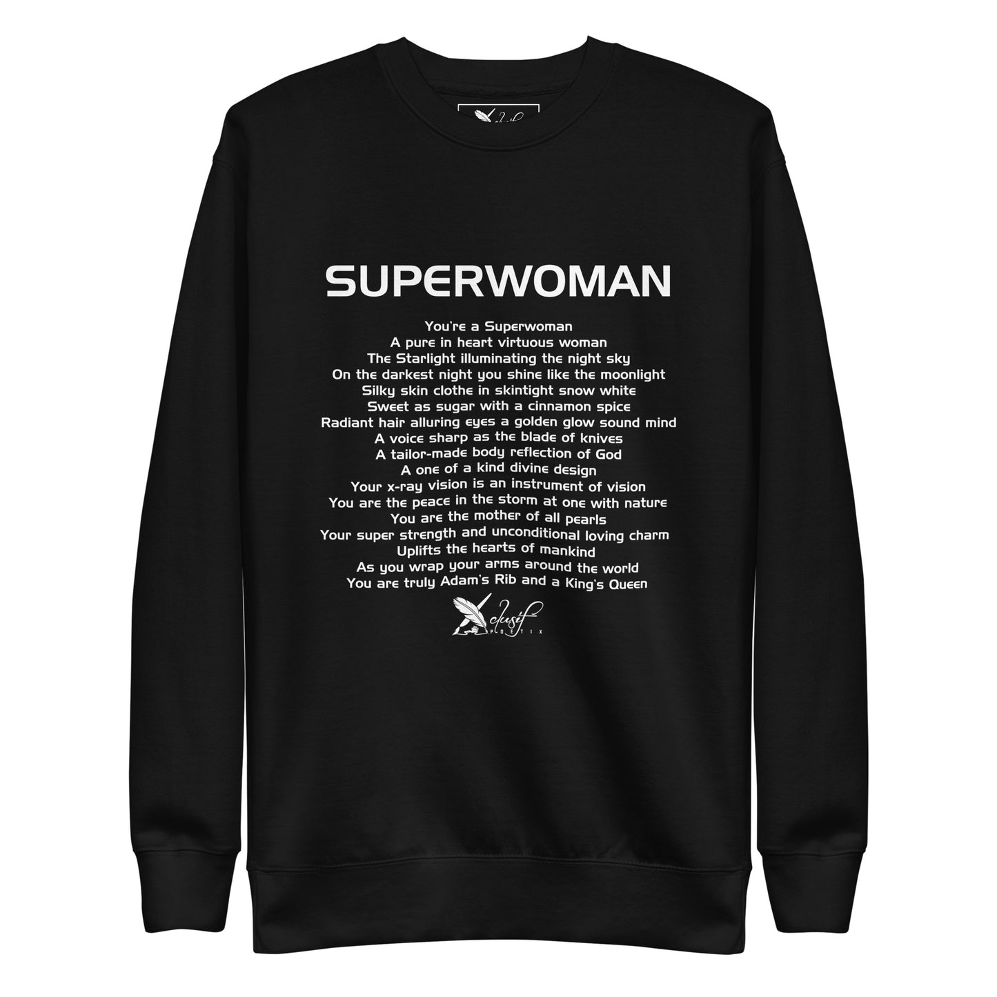 SUPERWOMAN BY XCLUSIF POETIX Unisex Premium Sweatshirt