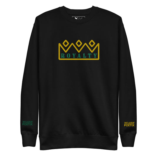 ROYALTY BY XCLUSIF POETIX Embroidery Unisex Premium Sweatshirt