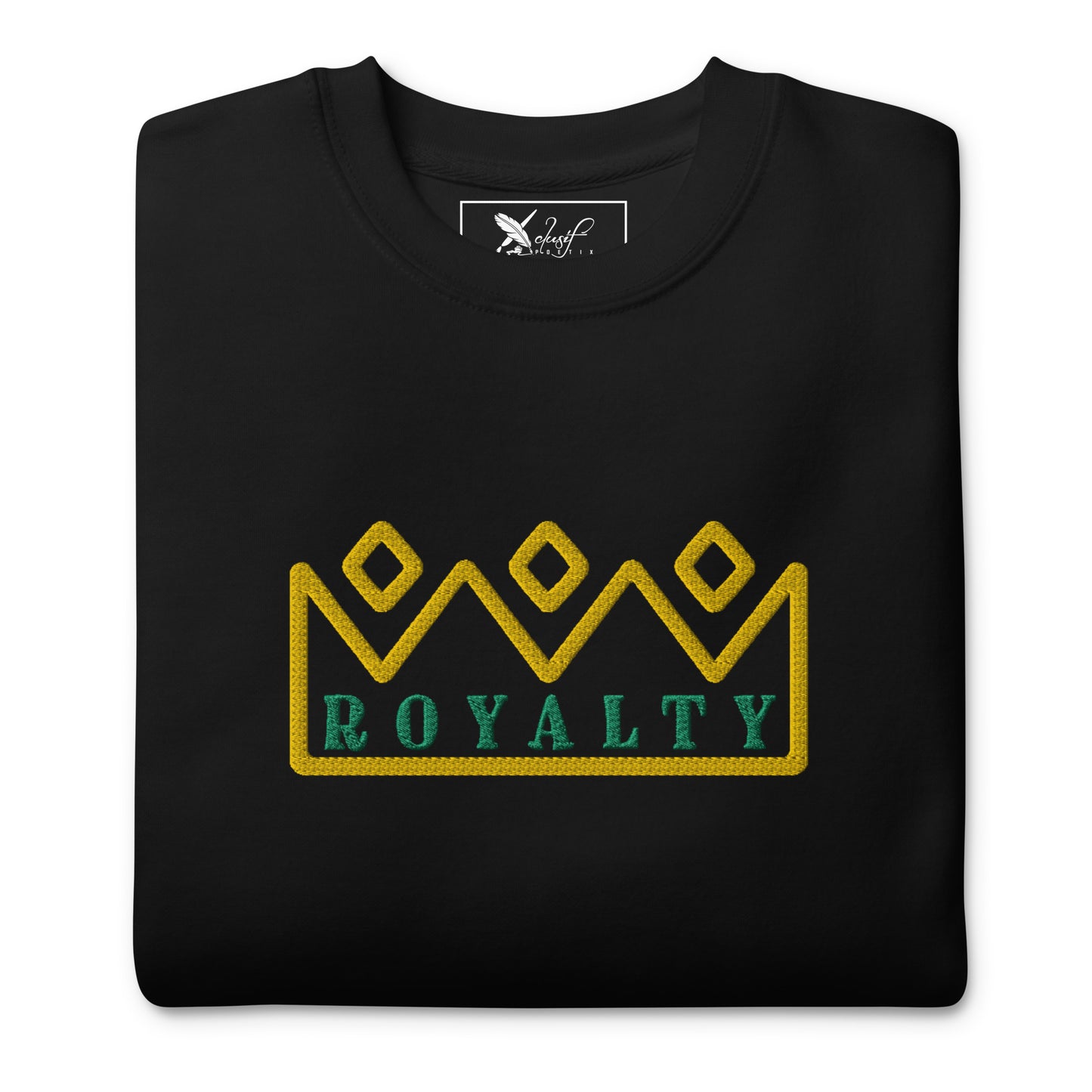 ROYALTY BY XCLUSIF POETIX Embroidery Unisex Premium Sweatshirt