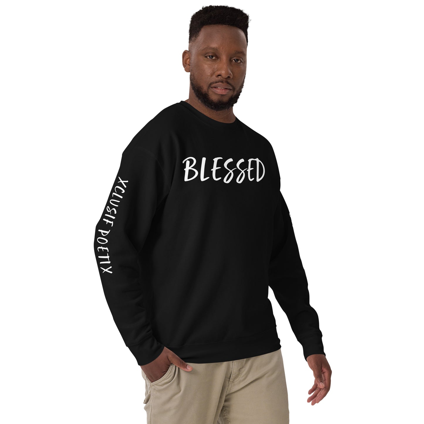 BLESSED BY XCLUSIF POETIX Unisex Premium Sweatshirt