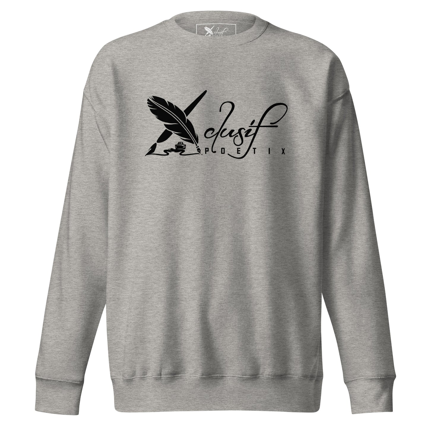 XCLUSIF POETIX BLACK LOGO Unisex Premium Sweatshirt