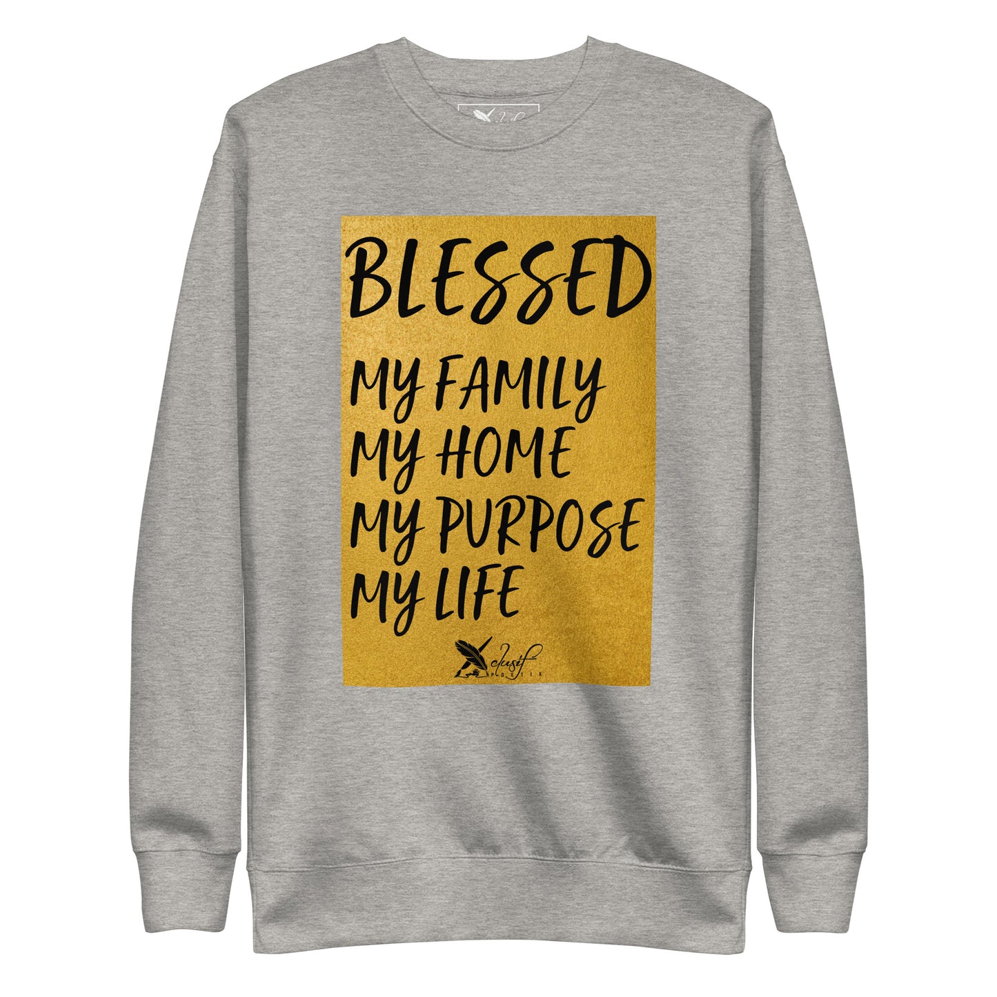 BLESSED BY XCLUSIF POETIX Unisex Premium Sweatshirt