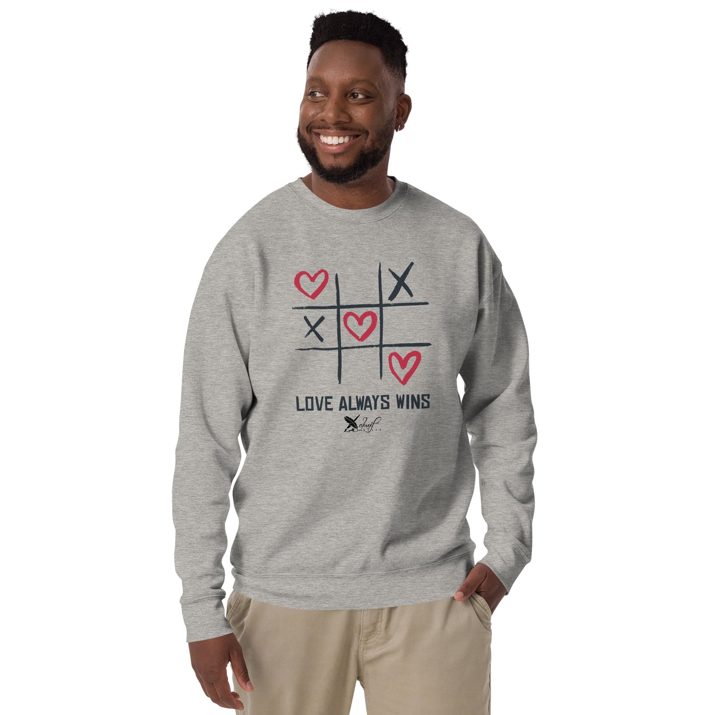 "LOVE ALWAYS WINS" BY XCLUSIF POETIX Unisex Premium Sweatshirt