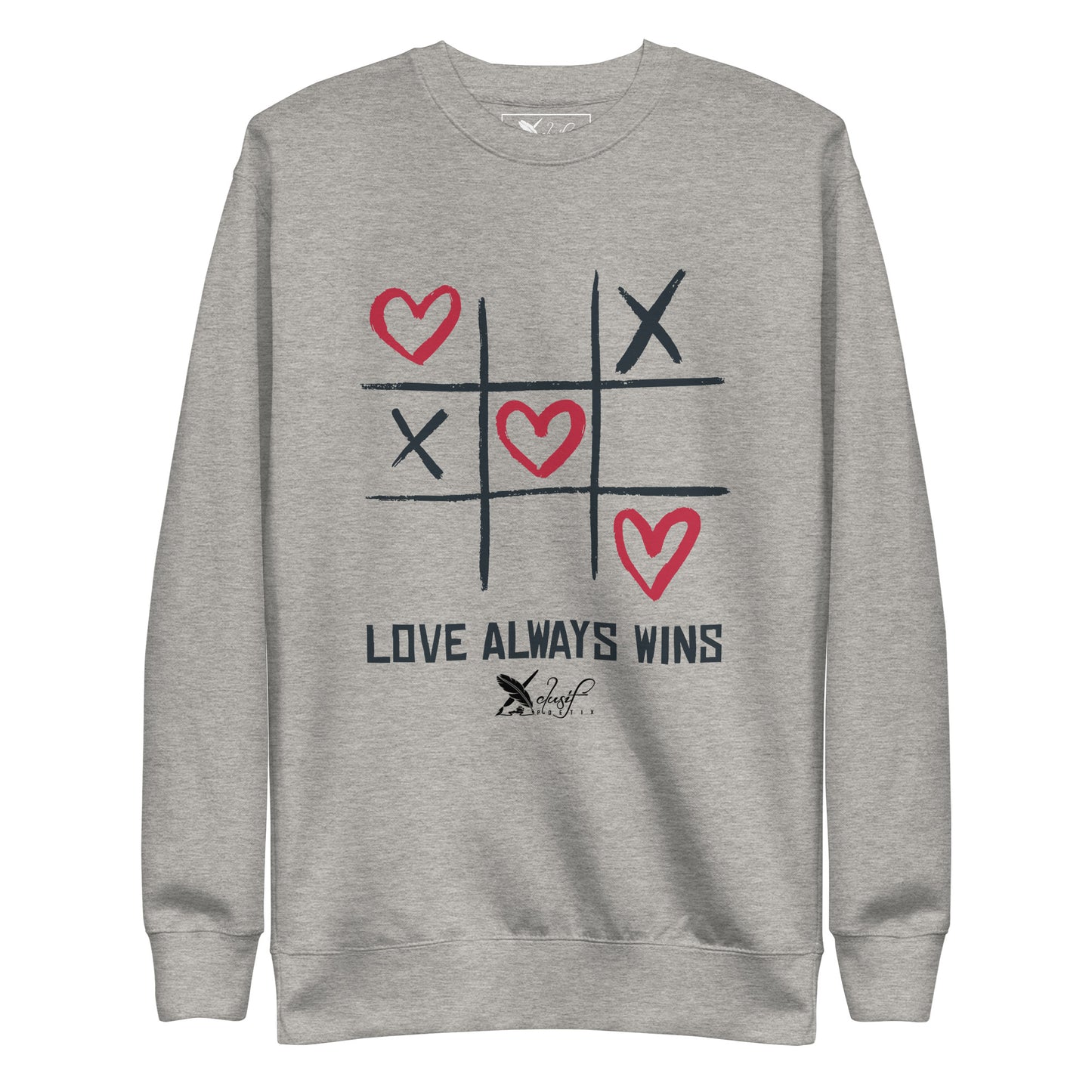 "LOVE ALWAYS WINS" BY XCLUSIF POETIX Unisex Premium Sweatshirt