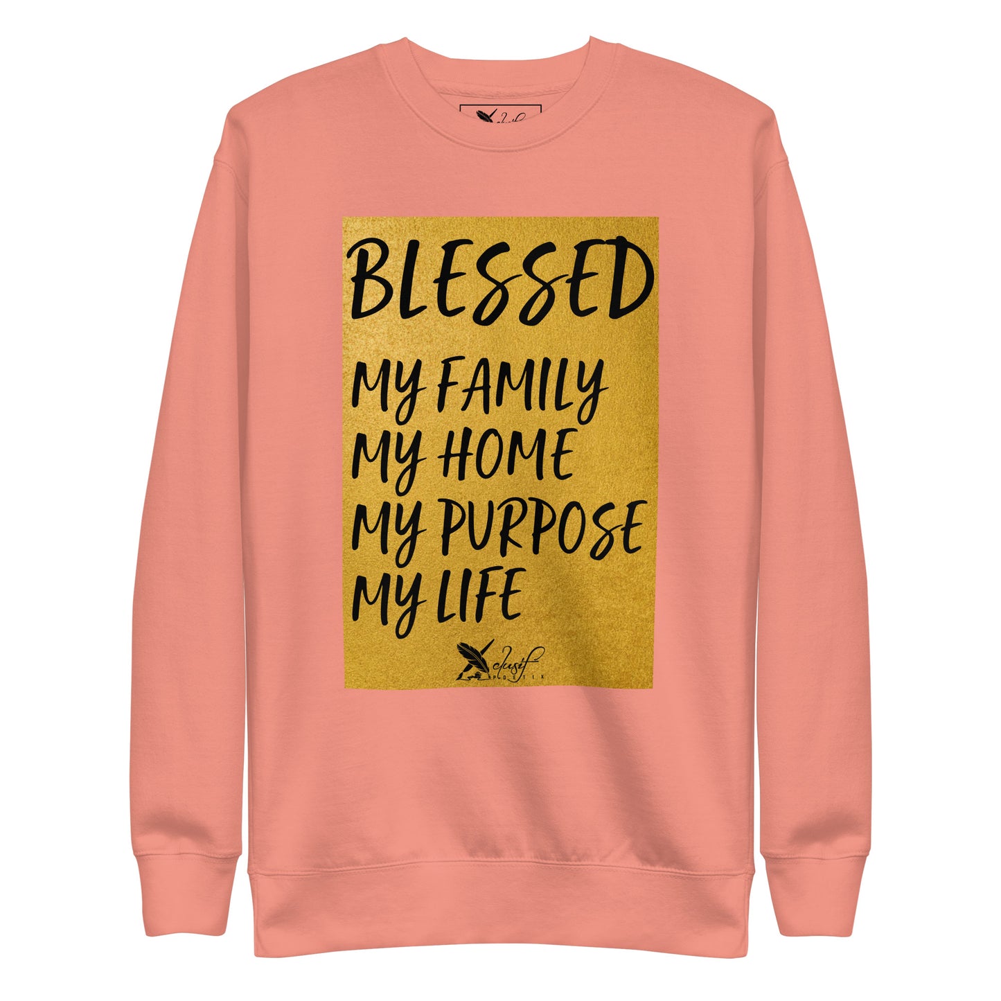 BLESSED BY XCLUSIF POETIX Unisex Premium Sweatshirt