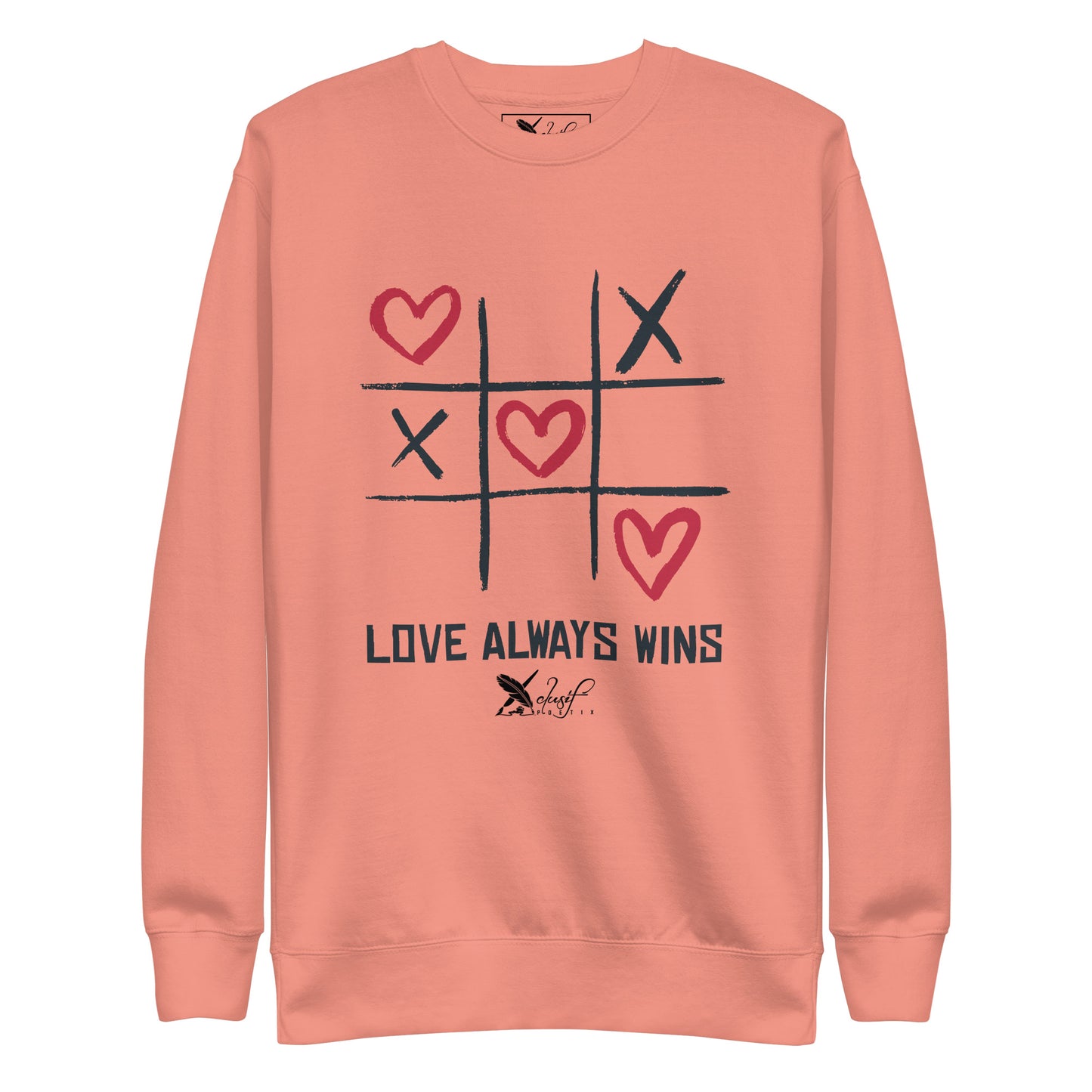 "LOVE ALWAYS WINS" BY XCLUSIF POETIX Unisex Premium Sweatshirt