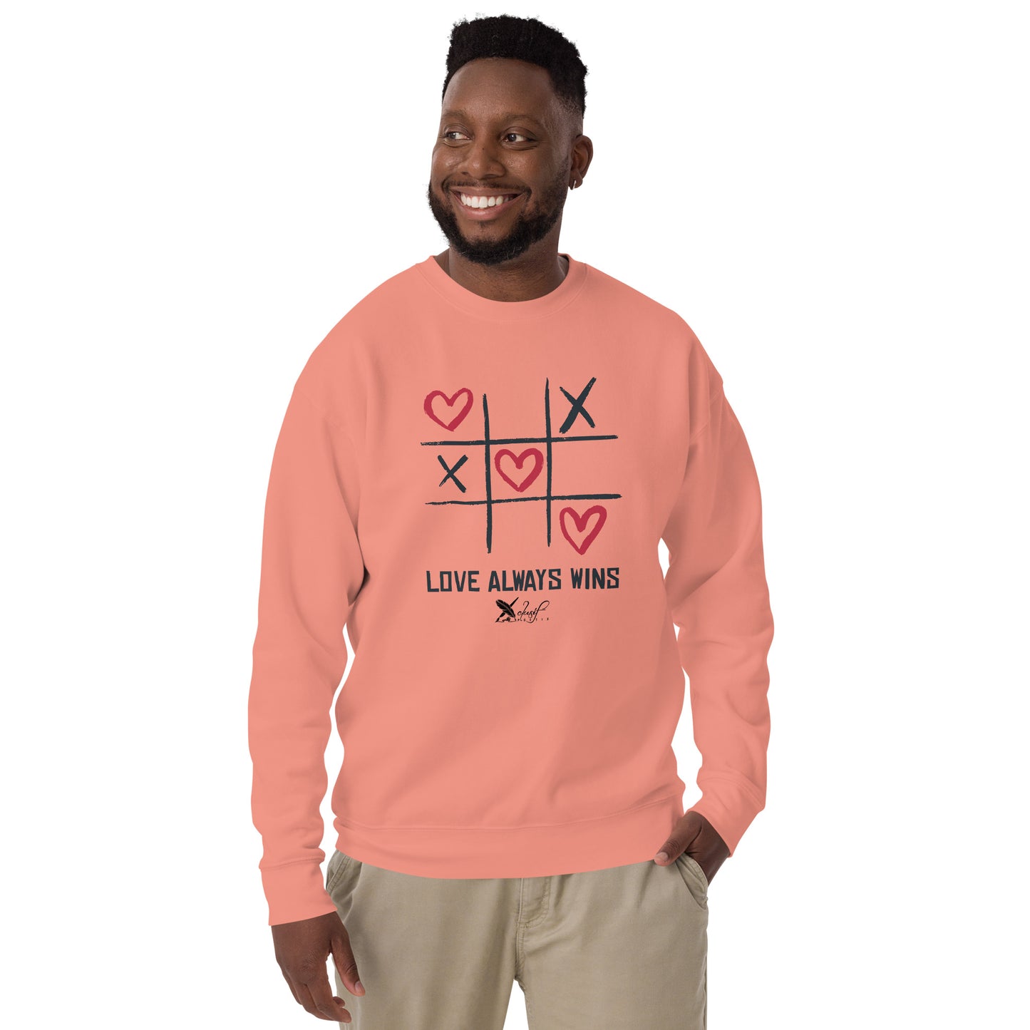 "LOVE ALWAYS WINS" BY XCLUSIF POETIX Unisex Premium Sweatshirt