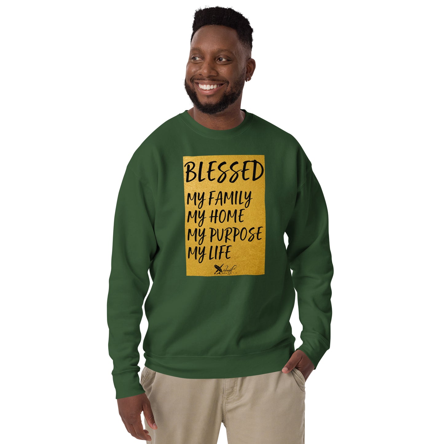 BLESSED BY XCLUSIF POETIX Unisex Premium Sweatshirt