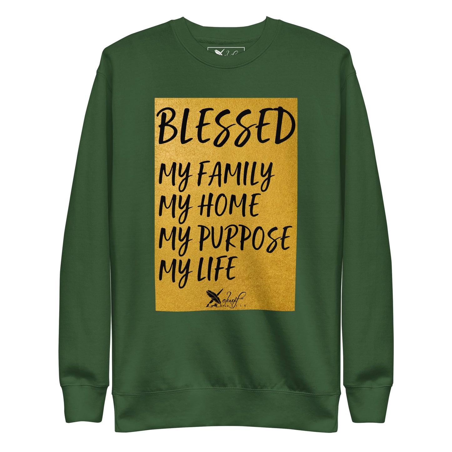 BLESSED BY XCLUSIF POETIX Unisex Premium Sweatshirt