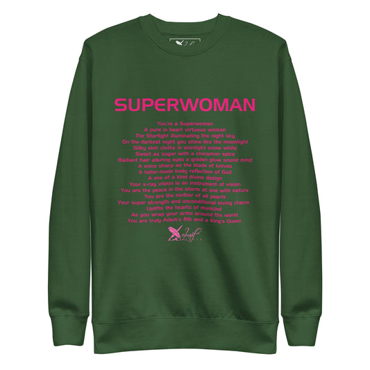 SUPERWOMAN BY XCLUSIF POETIX Unisex Premium Sweatshirt