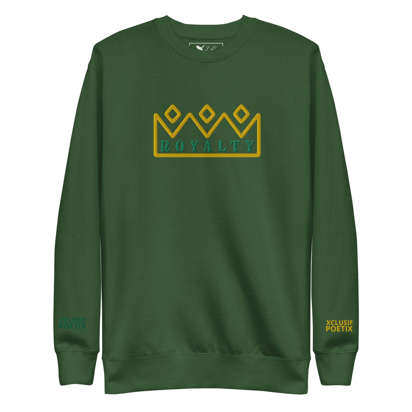 ROYALTY BY XCLUSIF POETIX Embroidery Unisex Premium Sweatshirt