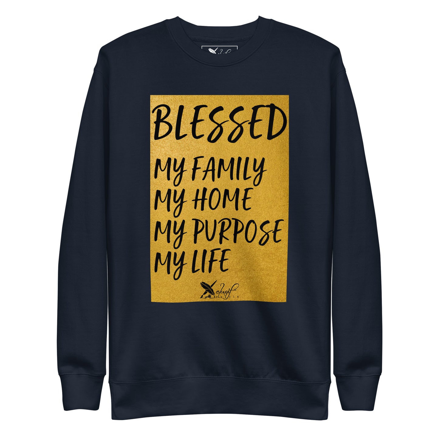 BLESSED BY XCLUSIF POETIX Unisex Premium Sweatshirt