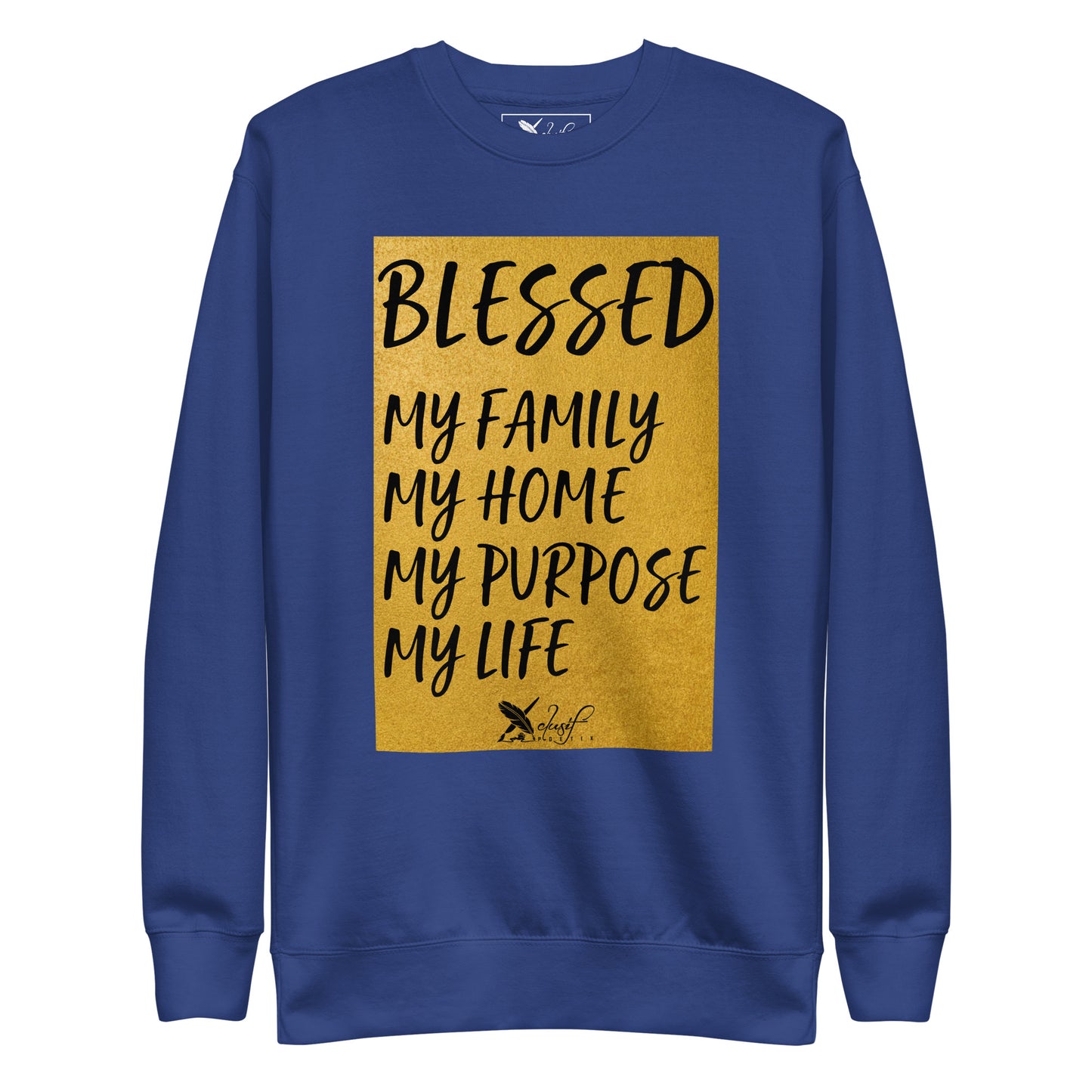 BLESSED BY XCLUSIF POETIX Unisex Premium Sweatshirt