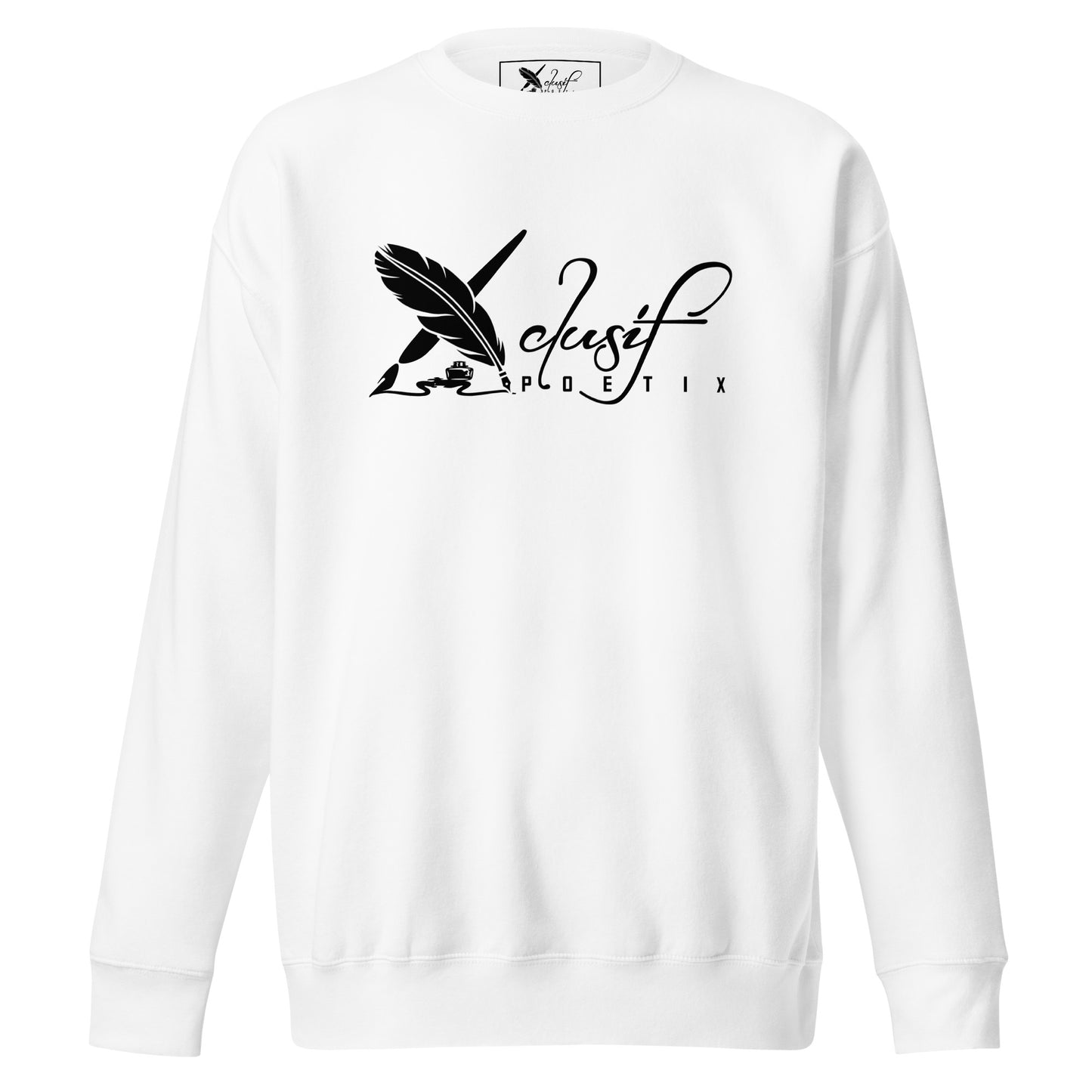 XCLUSIF POETIX BLACK LOGO Unisex Premium Sweatshirt