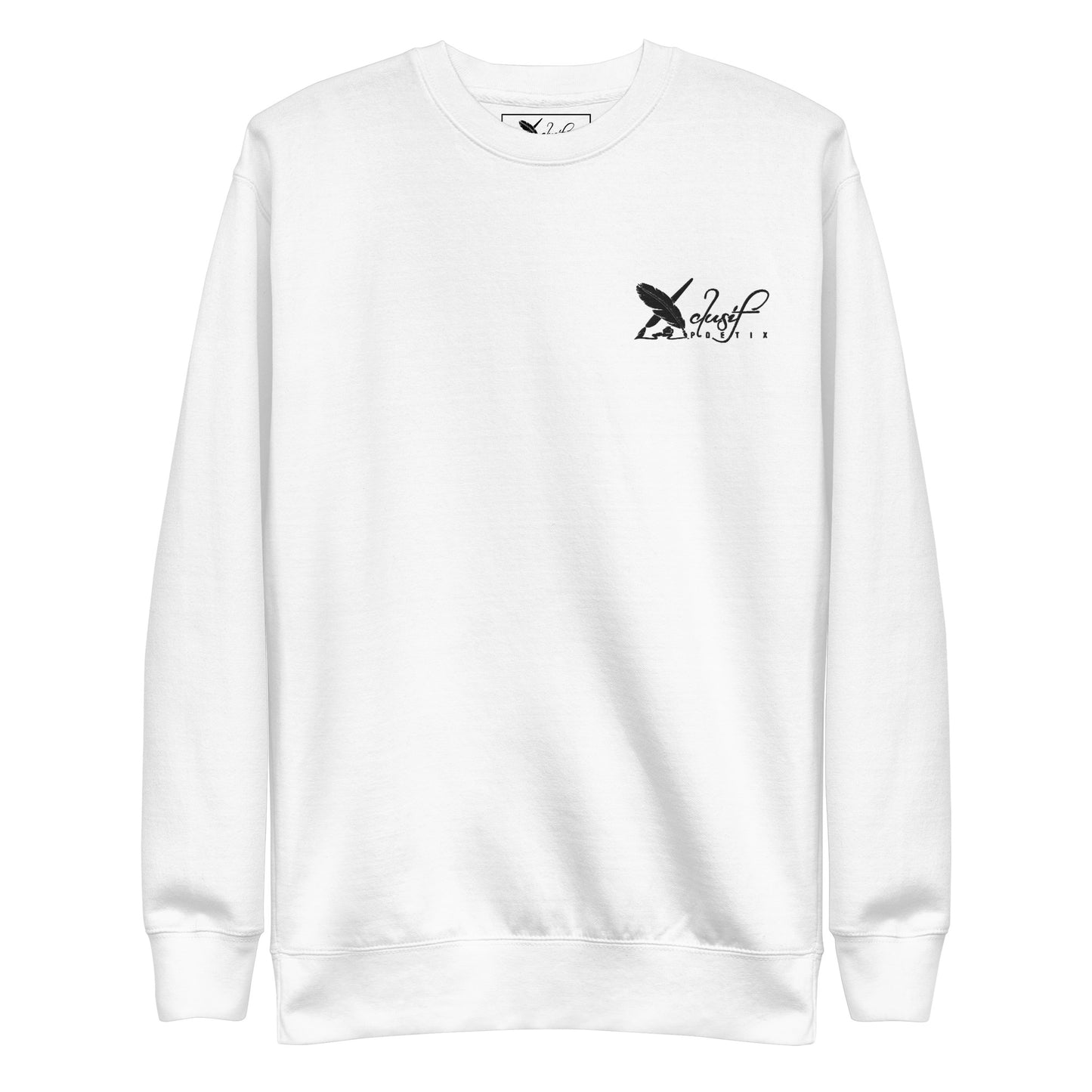 XCLUSIF POETIX BLACK LOGO Unisex Premium Sweatshirt