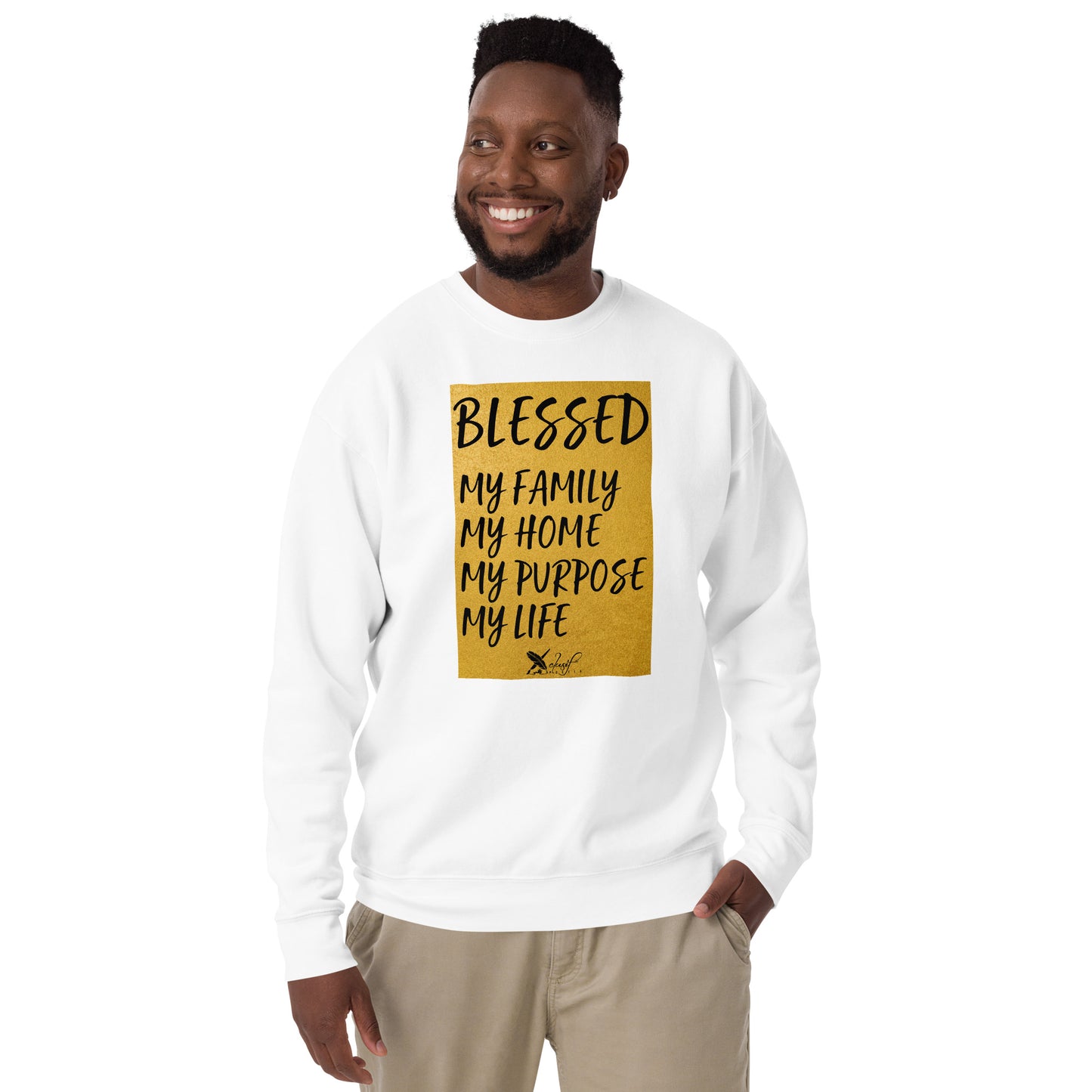 BLESSED BY XCLUSIF POETIX Unisex Premium Sweatshirt