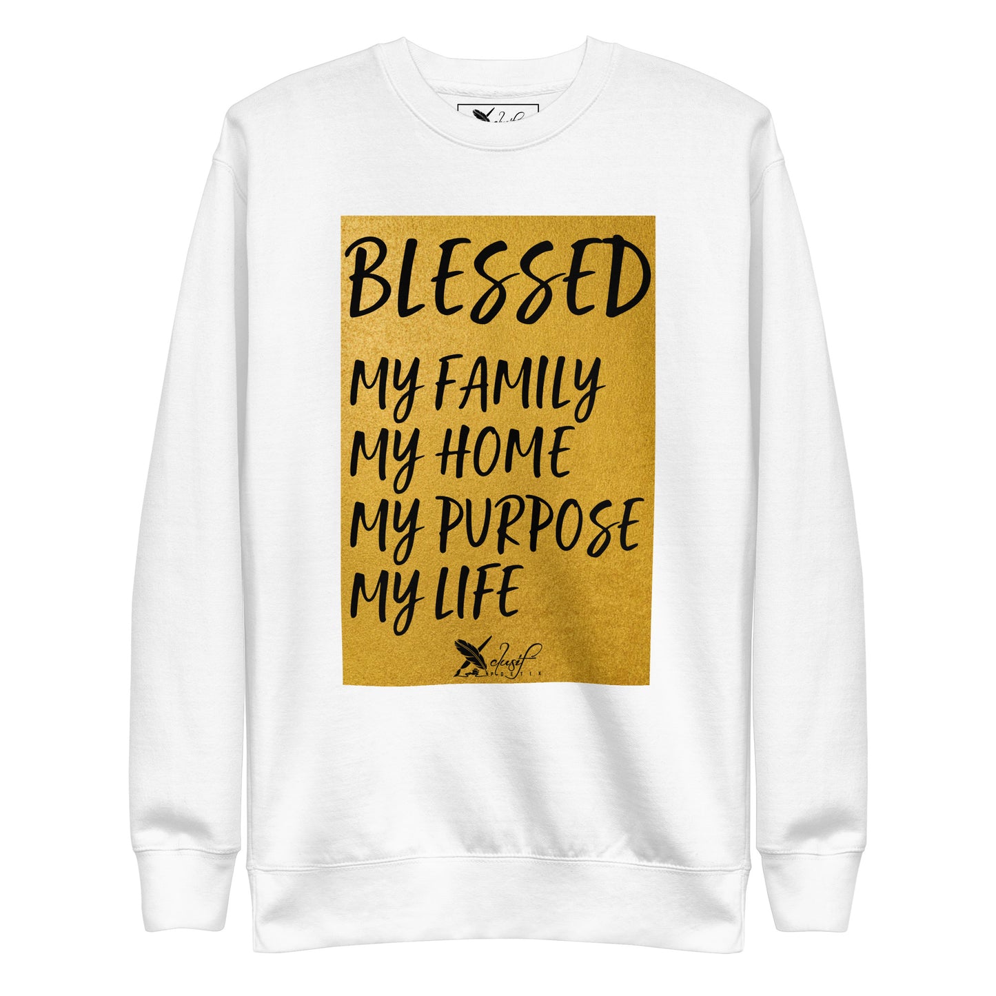 BLESSED BY XCLUSIF POETIX Unisex Premium Sweatshirt