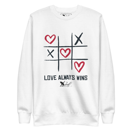 "LOVE ALWAYS WINS" BY XCLUSIF POETIX Unisex Premium Sweatshirt