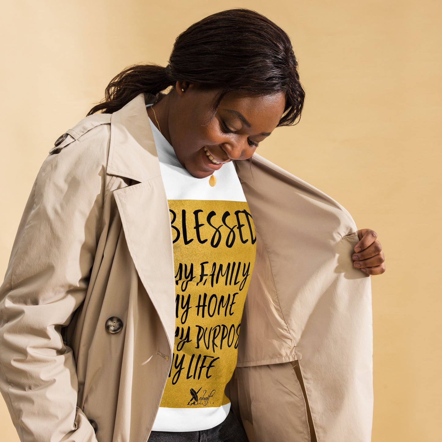 BLESSED BY XCLUSIF POETIX Unisex Premium Sweatshirt