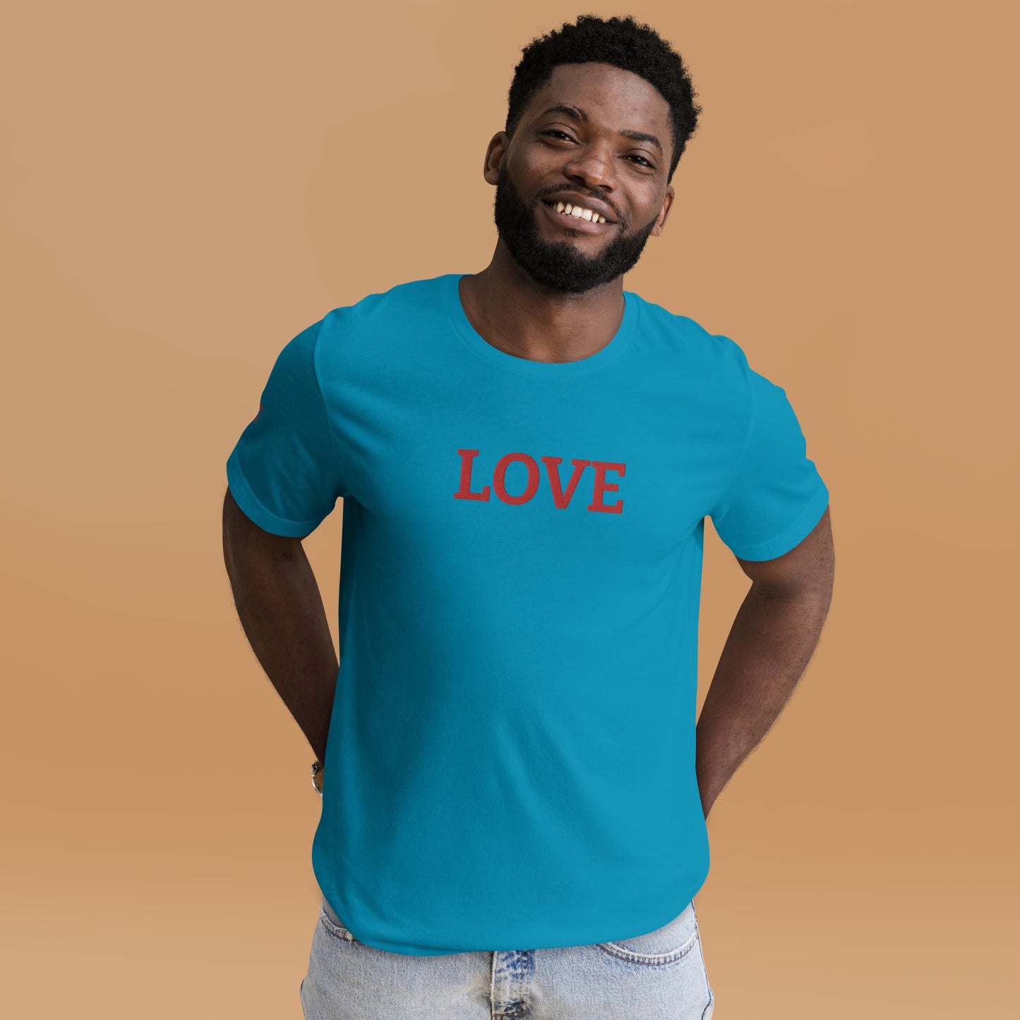 LOVE BY XCLUSIF POETIX Embroidery Unisex t-shirt