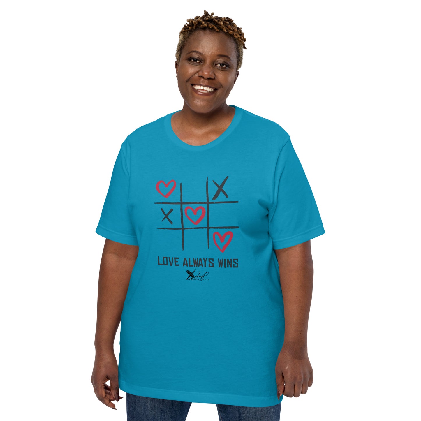 "LOVE ALWAYS WINS" BY XCLUSIF POETIX Unisex t-shirt