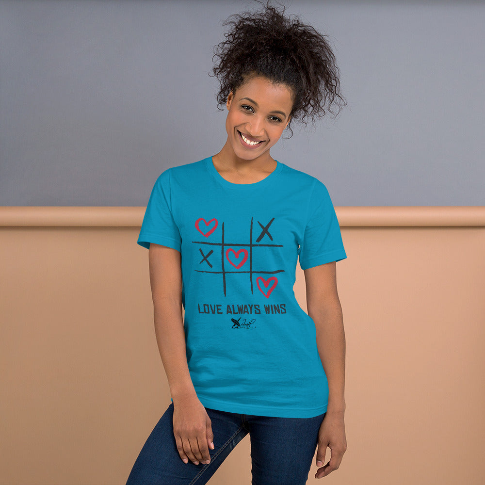 "LOVE ALWAYS WINS" BY XCLUSIF POETIX Unisex t-shirt