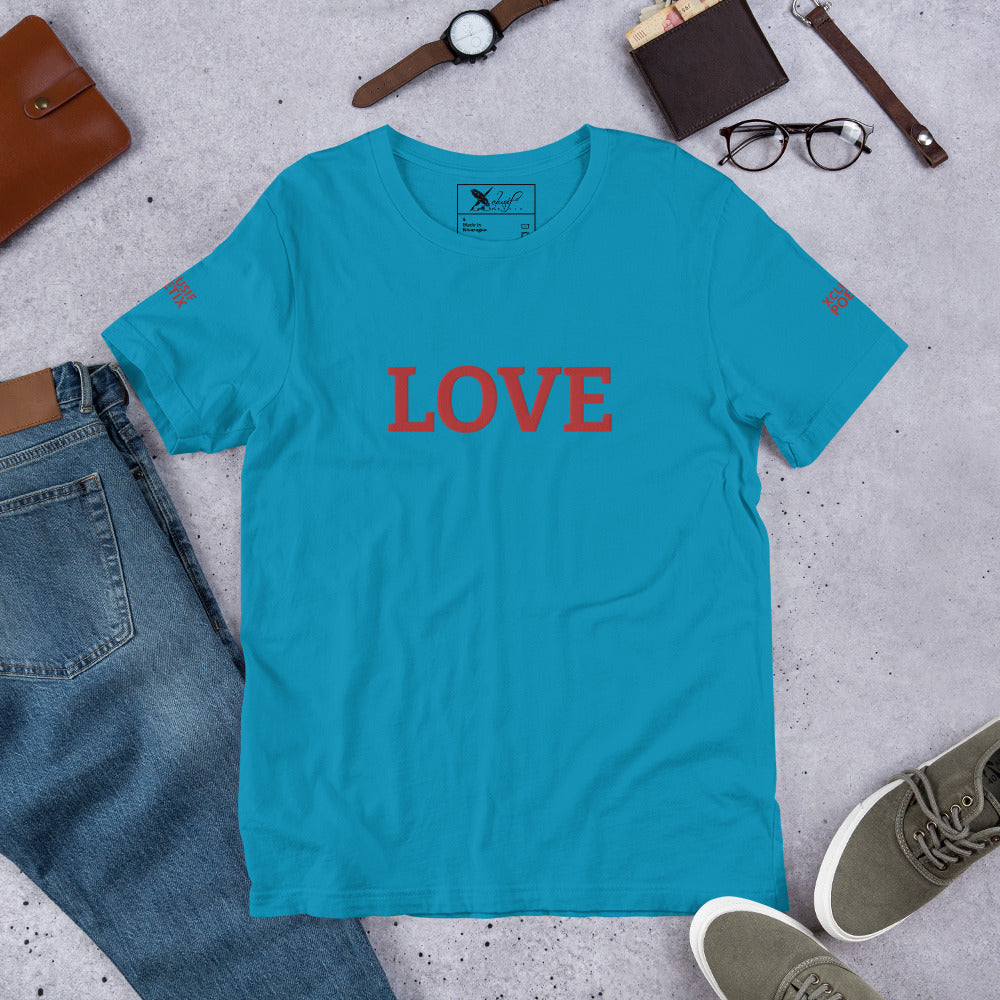 LOVE BY XCLUSIF POETIX Embroidery Unisex t-shirt