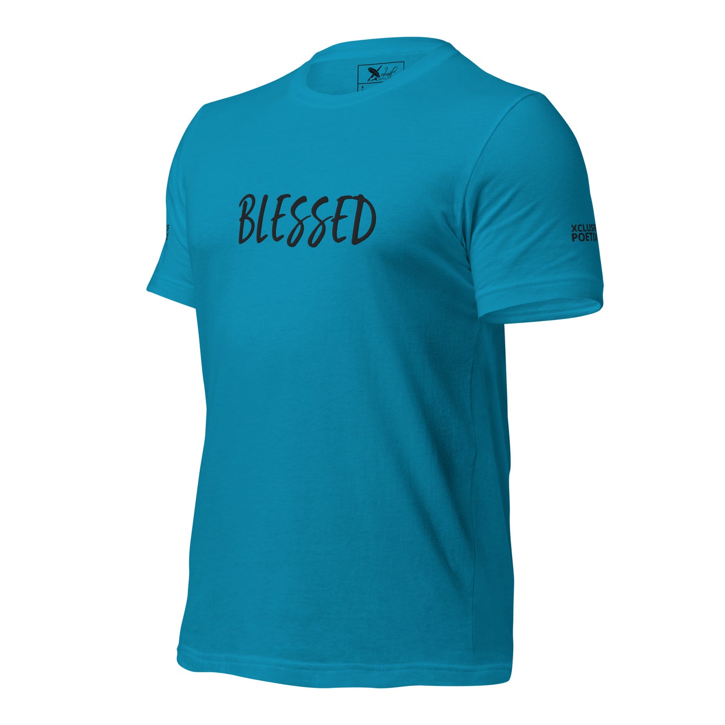 BLESSED BY XCLUSIF POETIX EMBROIDERY Unisex t-shirt