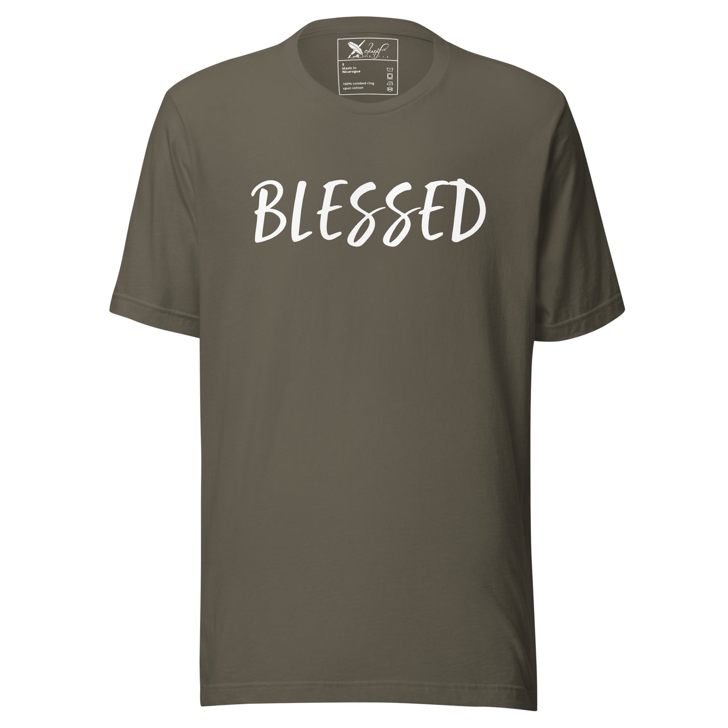 BLESSED BY XCLUSIF POETIX Unisex t-shirt