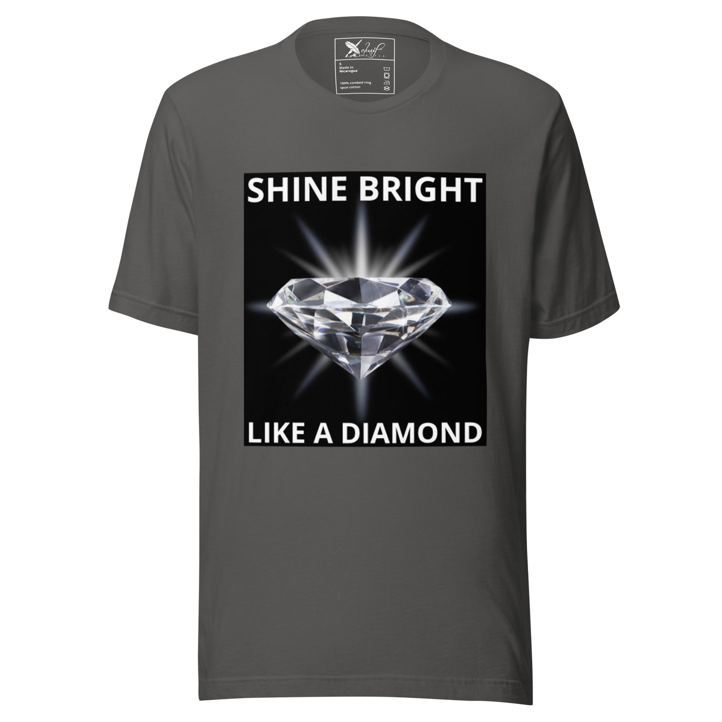 "SHINE BRIGHT LIKE A DIAMOND" BY XCLUSIF POETIX Unisex t-shirt