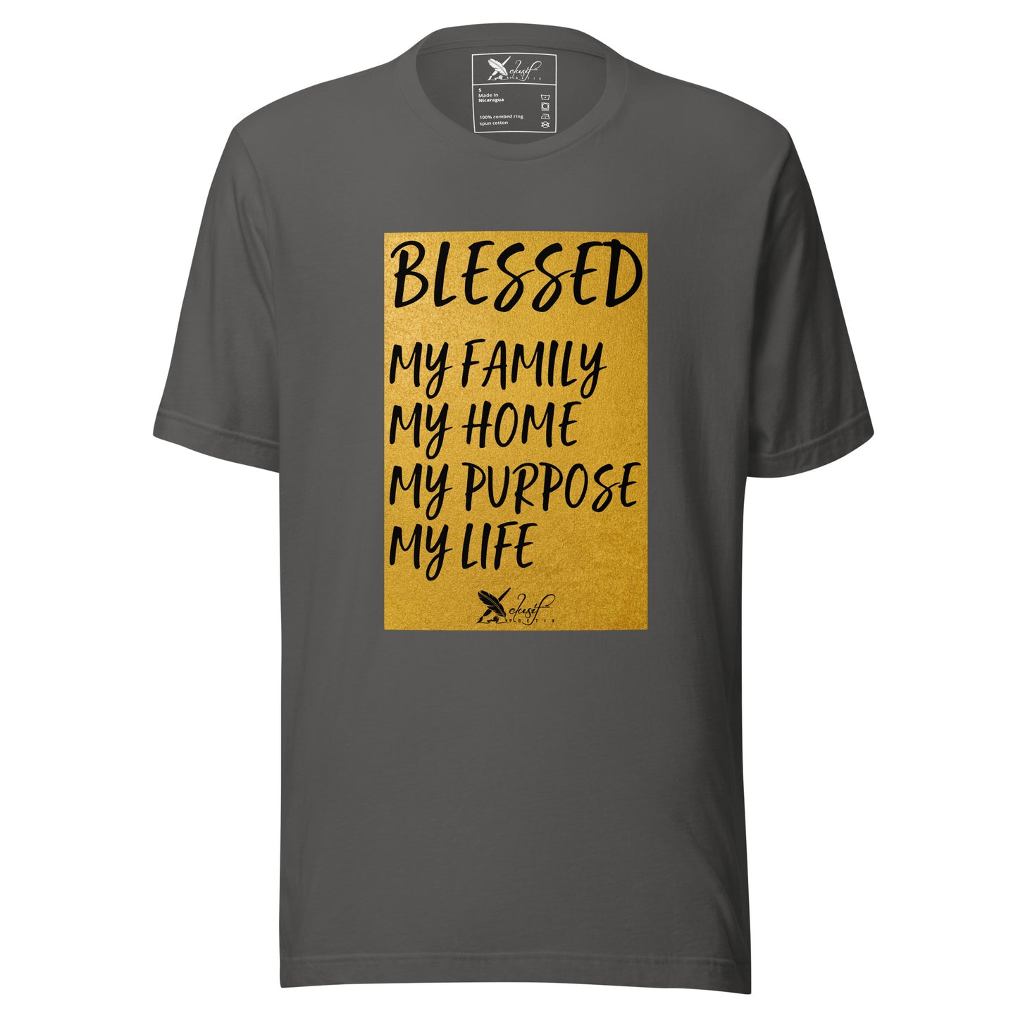 BLESSED BY XCLUSIF POETIX Unisex t-shirt