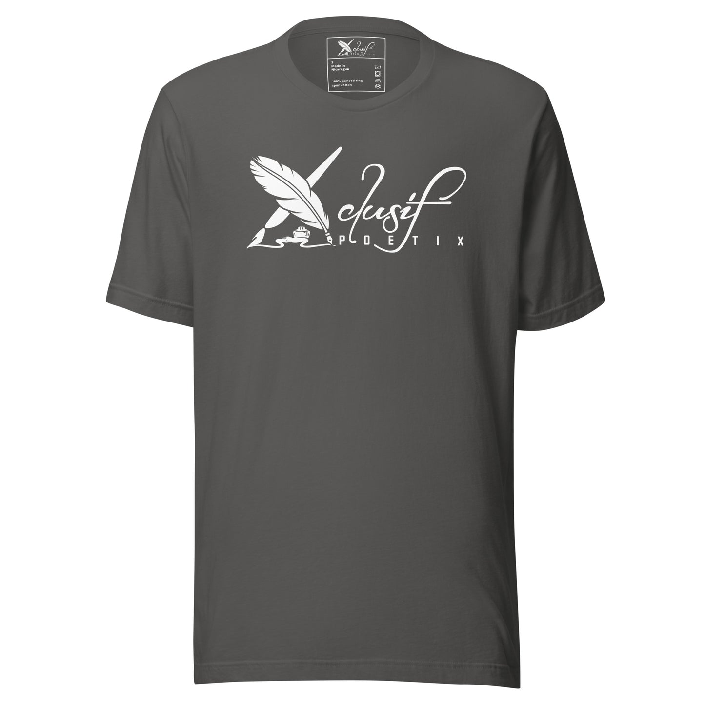 XCLUSIF POETIX WHITE BIG LOGO Unisex t-shirt