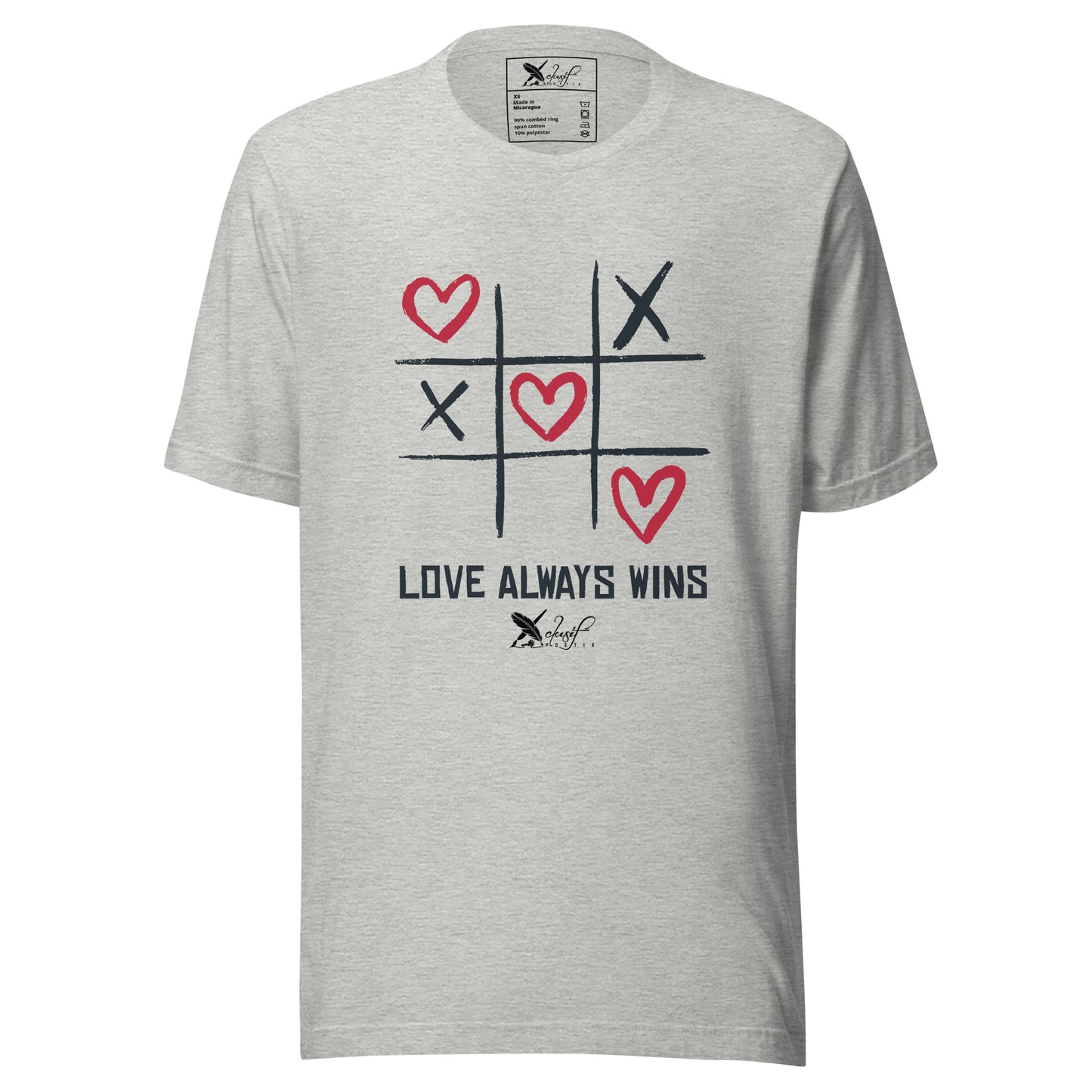 "LOVE ALWAYS WINS" BY XCLUSIF POETIX Unisex t-shirt