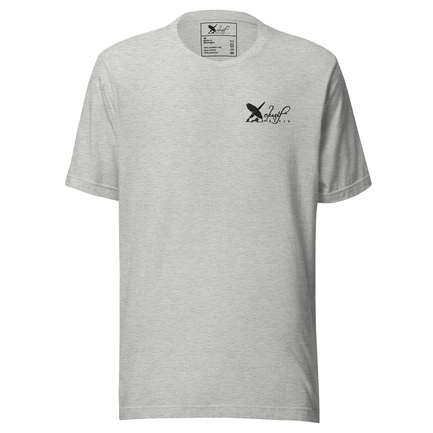 XCLUSIF POETIX BLACK LOGO Unisex t-shirt