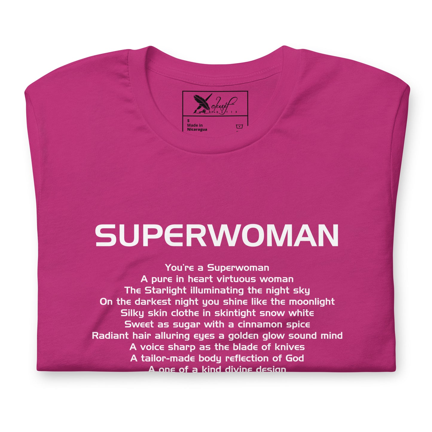 SUPERWOMAN BY XCLUSIF POETIX Unisex t-shirt