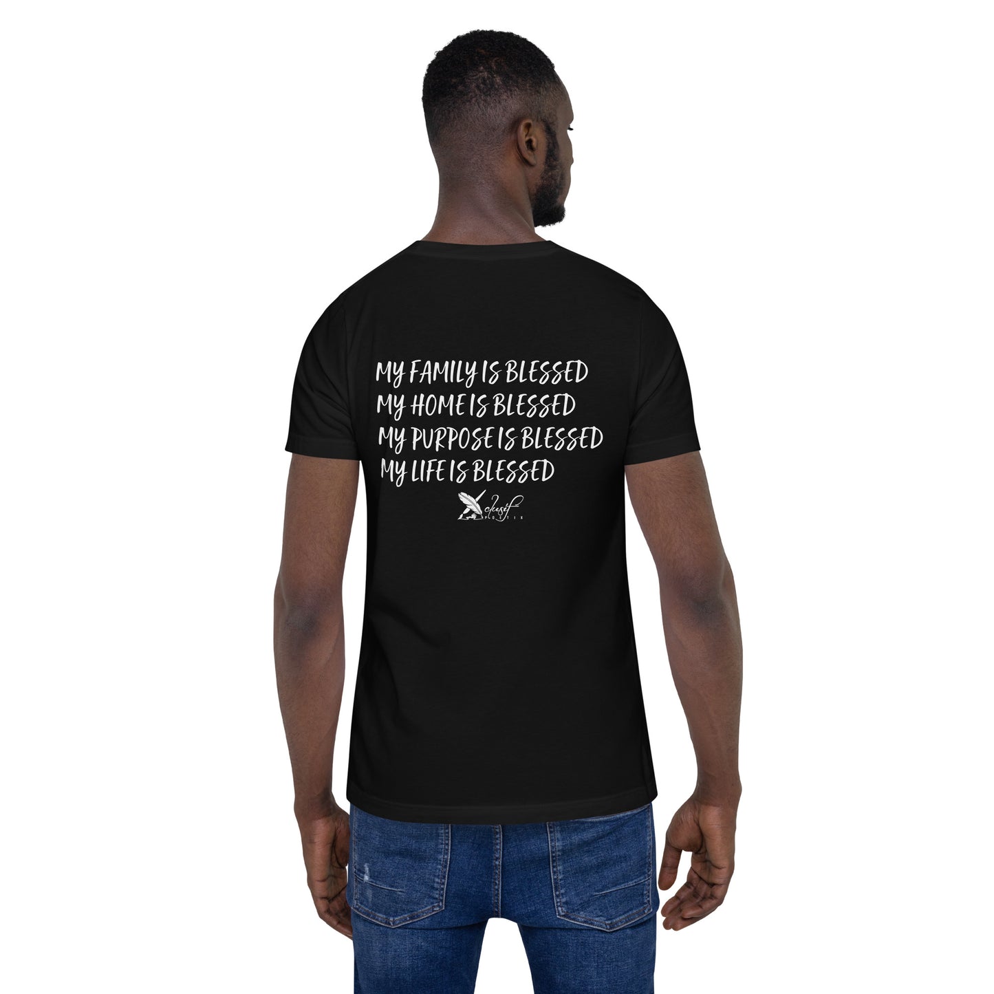 BLESSED BY XCLUSIF POETIX Unisex t-shirt