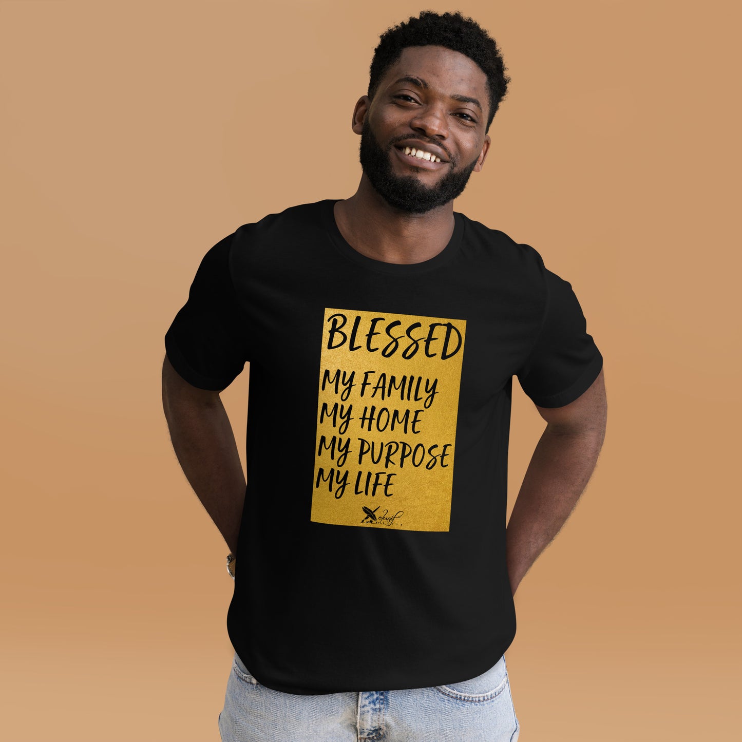 BLESSED BY XCLUSIF POETIX Unisex t-shirt