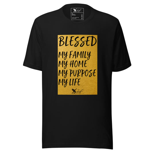 BLESSED BY XCLUSIF POETIX Unisex t-shirt