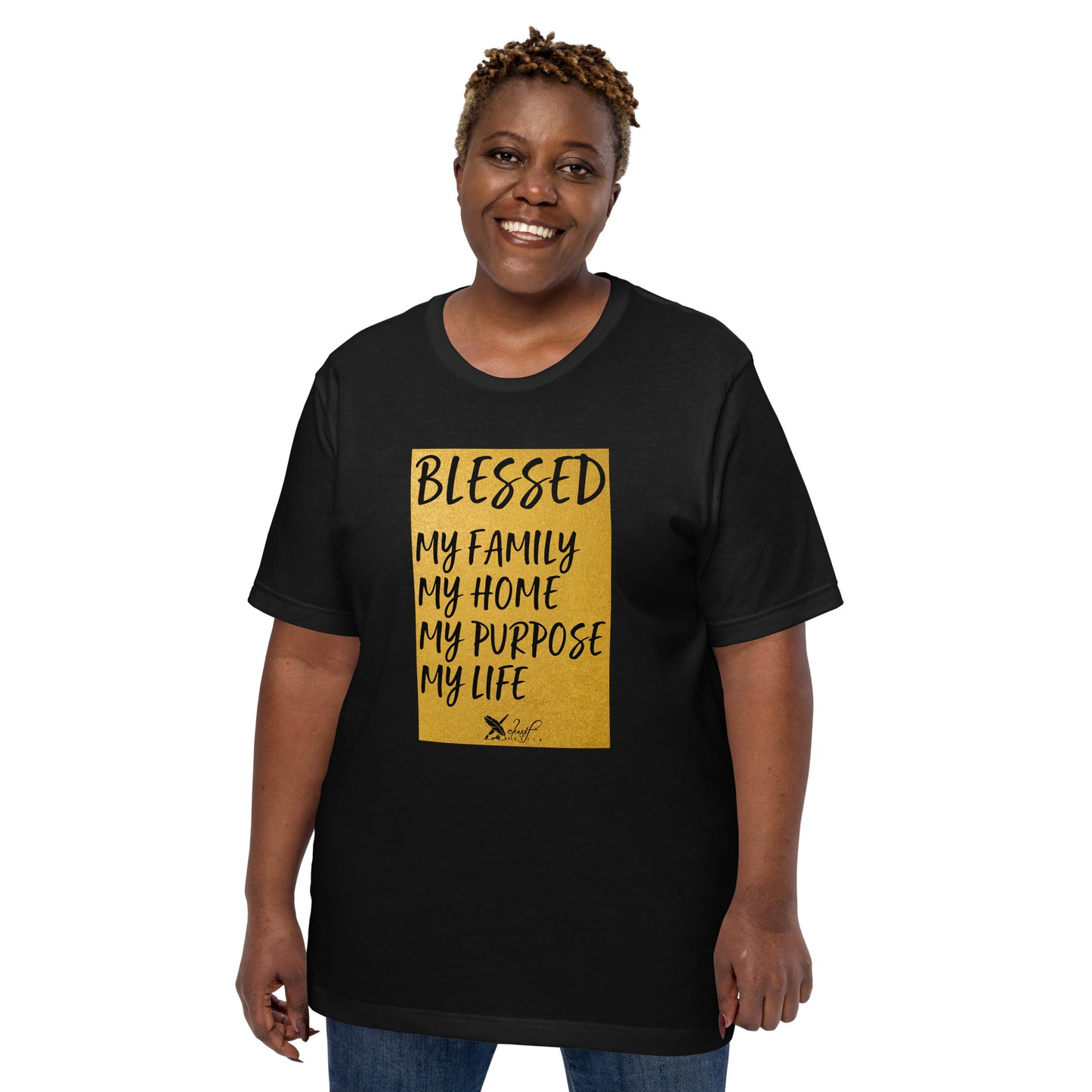 BLESSED BY XCLUSIF POETIX Unisex t-shirt