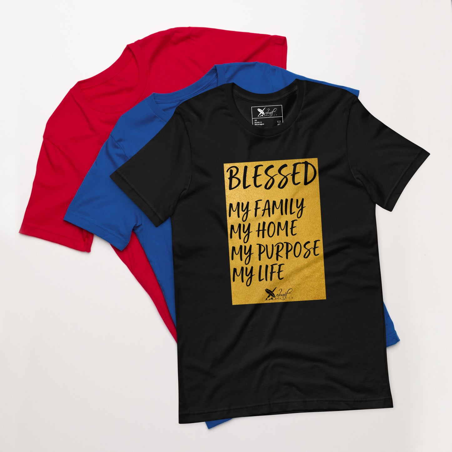 BLESSED BY XCLUSIF POETIX Unisex t-shirt