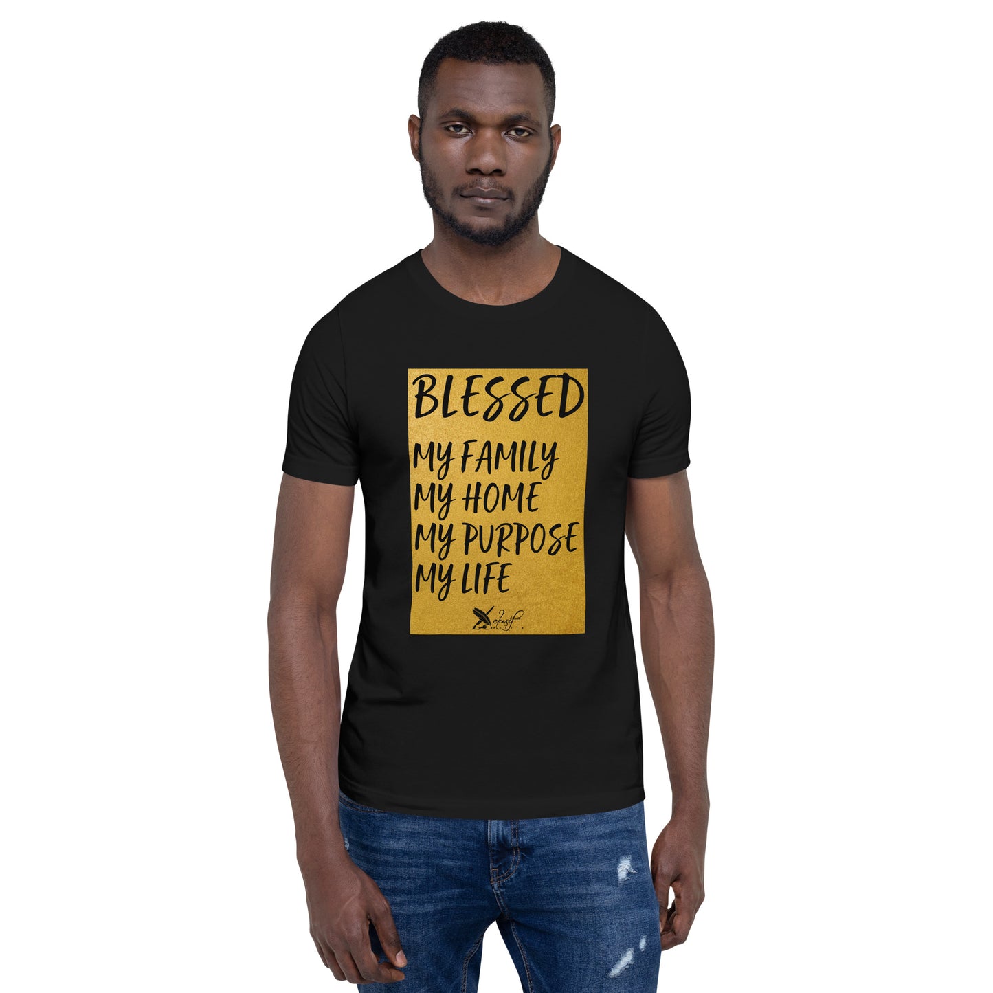 BLESSED BY XCLUSIF POETIX Unisex t-shirt