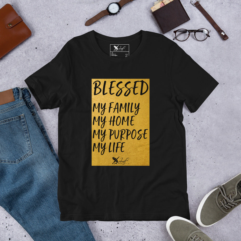 BLESSED BY XCLUSIF POETIX Unisex t-shirt