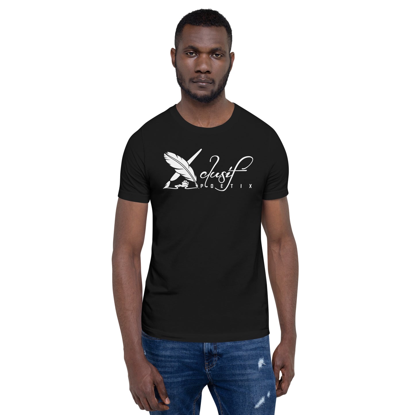 XCLUSIF POETIX WHITE BIG LOGO Unisex t-shirt